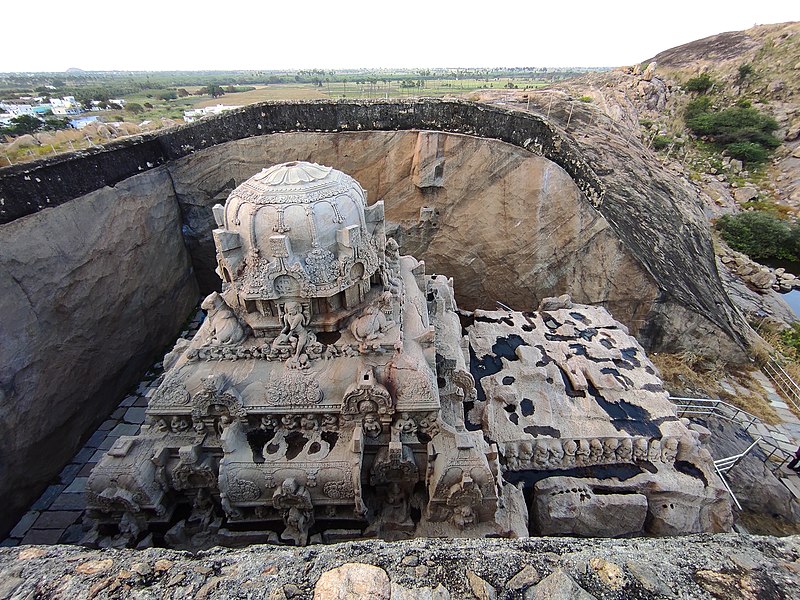 The viral image was found to be of Vettuvan Koil, a Tamil Nadu temple carved out of a single rock, and it is said to be around 1,300 years old.