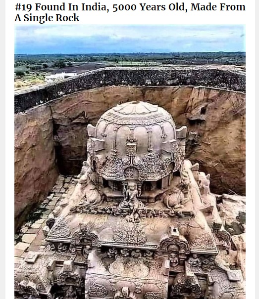 The viral image was found to be of Vettuvan Koil, a Tamil Nadu temple carved out of a single rock, and it is said to be around 1,300 years old.