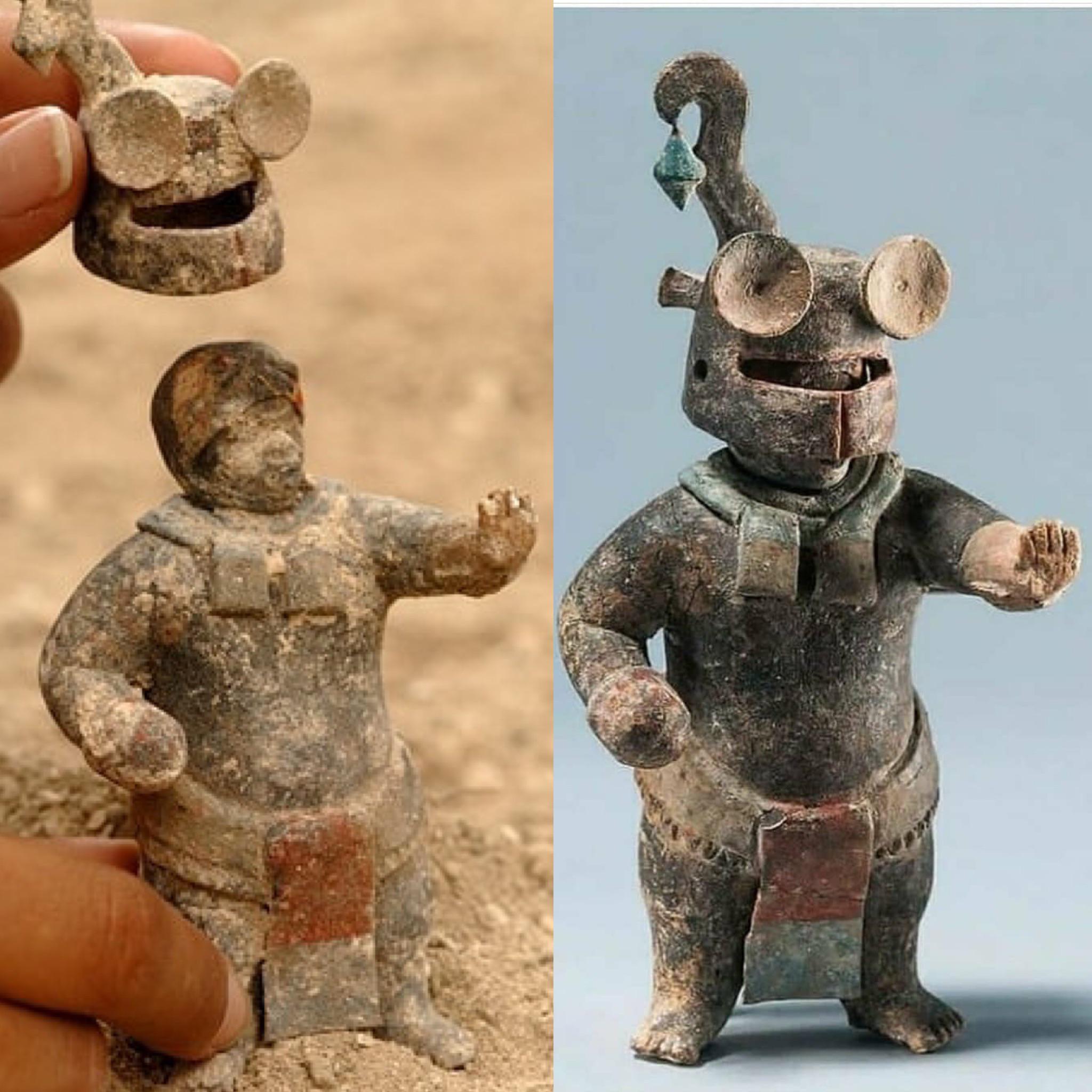 1,500-year-old Ceramic Maya Figurine With Removable Helmet,, 43% OFF