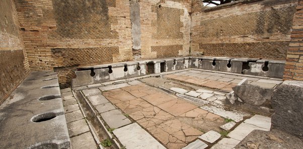 Why did ancient Roman toilets seat dozens of people together with  absolutely no privacy? - Quora