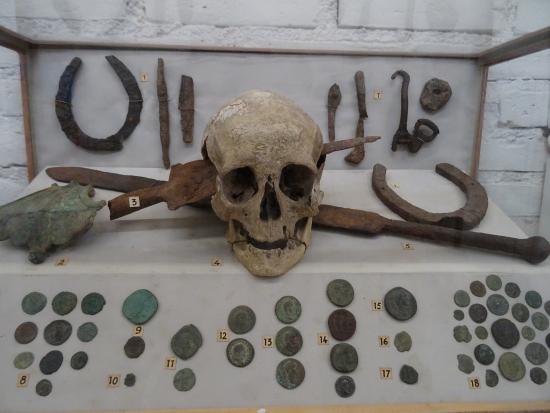 Skull of Roman soldier who died in Gaul, 1st century BC : r/dancarlin