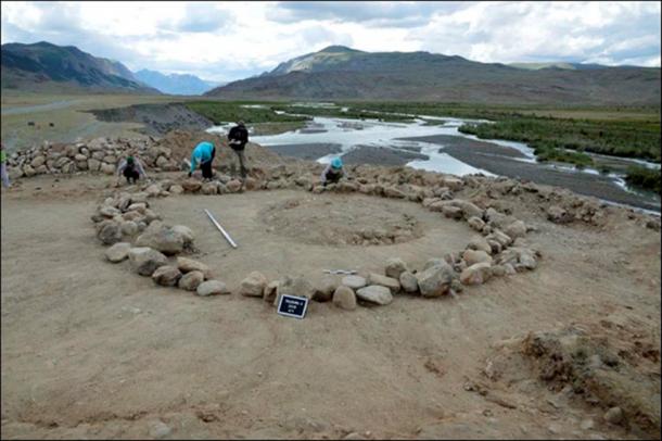 Two skeletons were found in the riverside tomb - an adult and child, or teenager, but further investigation is needed to understand if they were male or female. 