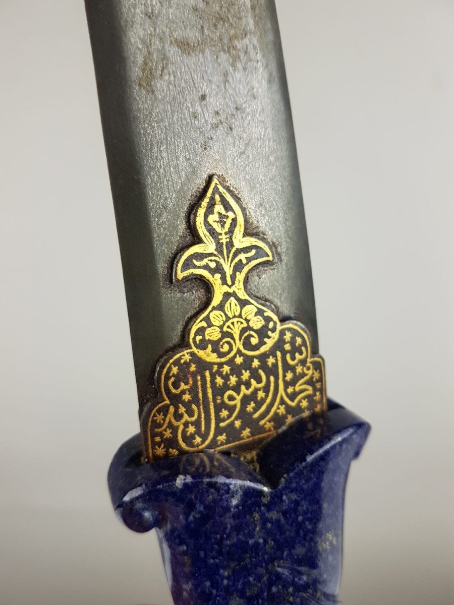 Indo-persian Dagger, Lapis Lazuli Handle-photo-3