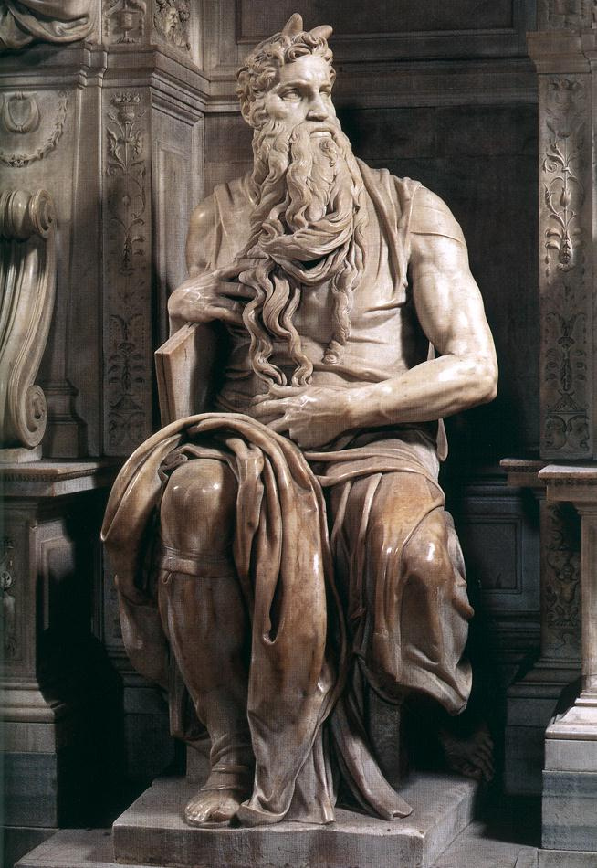 Tomb of Pope Julius II. Moses (fragment), 1515, 235 cm by Michelangelo  Buonarroti: History, Analysis & Facts | Arthive