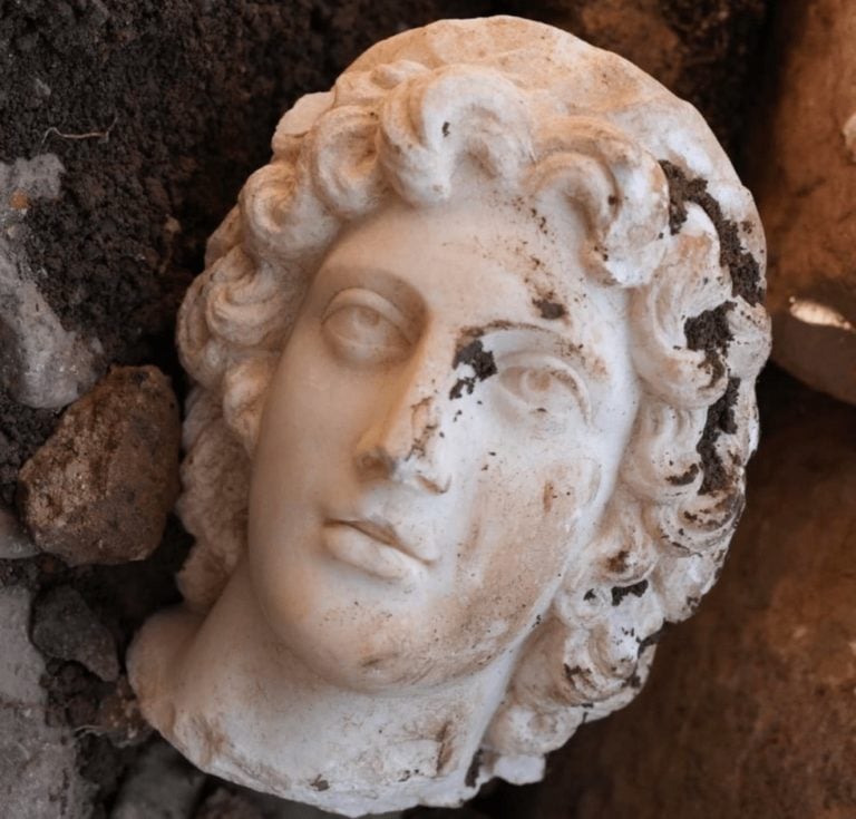 Intact Marble Head of Alexander the Great Uncovered in Turkey - GreekReporter.com