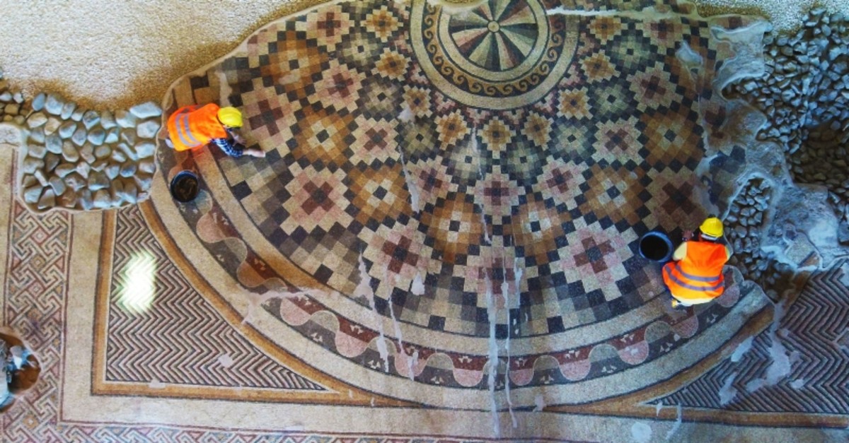 1,200-square-meter mosaic to open to visitors in southern Turkey's Hatay | Daily Sabah