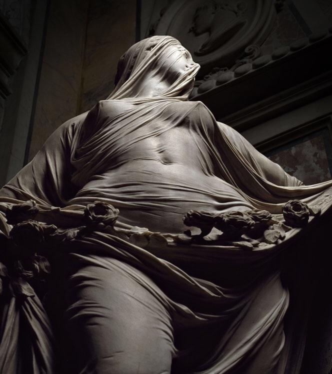 Modesty, Antonio Corradini, marble, 1751 : r/Art