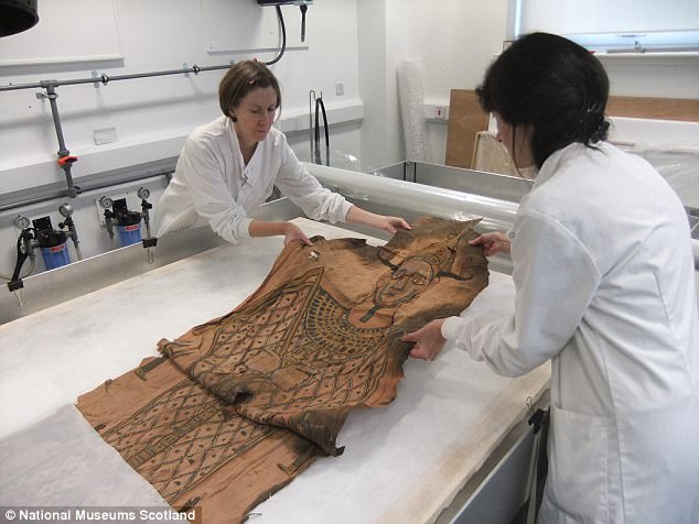 Ancient Egyptian mummy shroud will go on museum display | Daily Mail Online