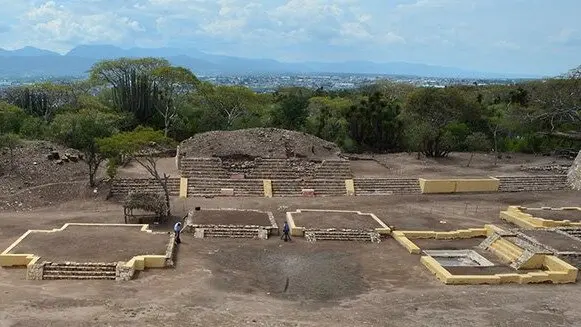 The excavations at the temple site to Xipe Tótec — the flayed god of ancient Central America. Picture: Mexican Institute of Anthropology and History