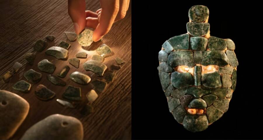 Ancient Jade Mask Found In A Maya Pyramid Tomb