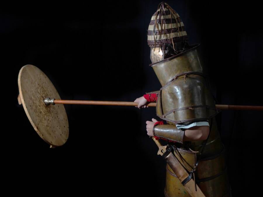 Soldiers Test Ancient Greek Armor To See If It Was Effective