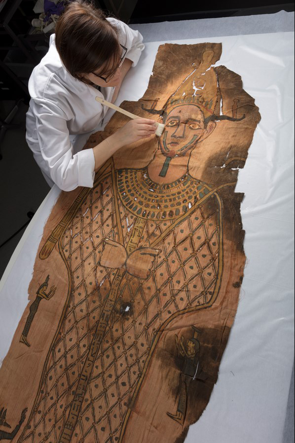 Mummy shroud rediscovered in Scotland