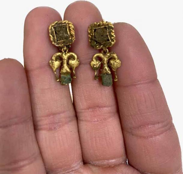 The skeletal remains unearthed at the Roman necropolis were buried along with luxurious goods including gold jewelry