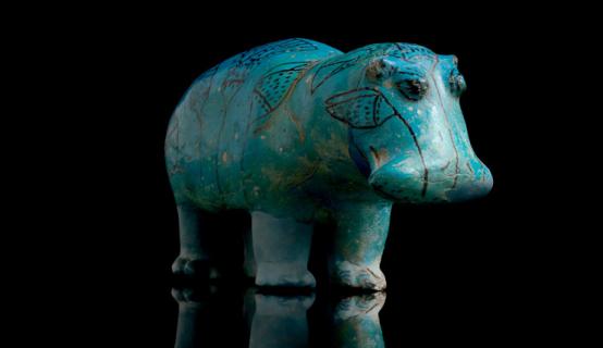 ANTINOUS THE GAY GOD: 4,000-YEAR-OLD BLUE HIPPO MARKS 100th BIRTHDAY IN NEW YORK