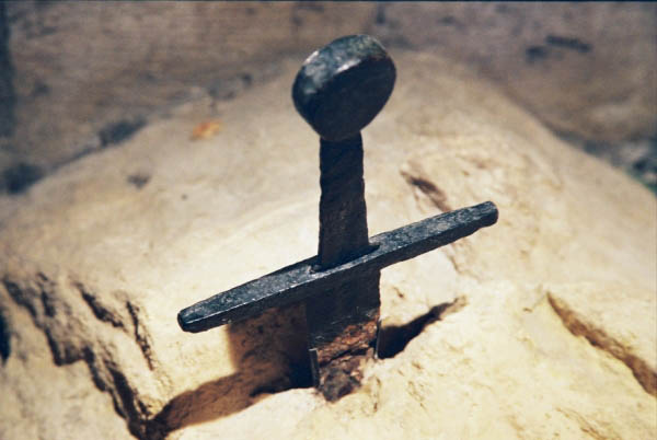 In the late 12th century, Galgano Guidotti had a vision and thrust his  sword into the ground to create the shape of a cross. No one could remove  the sword and after