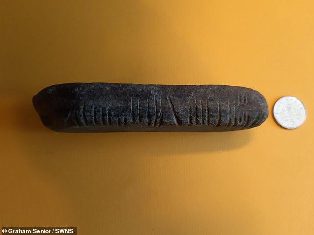 Teacher, 55, is stunned to discover a 1,600-year-old stone with ancient  Celtic script while weeding in his garden in Coventry | Daily Mail Online