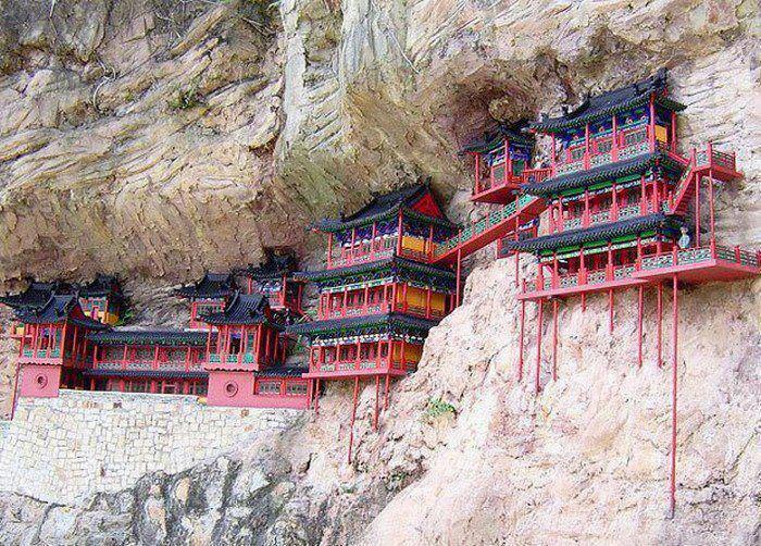 The Incredible Hanging Monastery of Mount Heng : r/pics