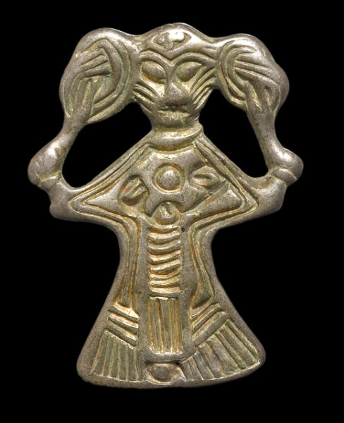 Valkyrie Brooch from Tissø ca. 800. Source: National Museum in Copenhagen/Roberto Fortuna og Kira Ursem CC-BY-SA