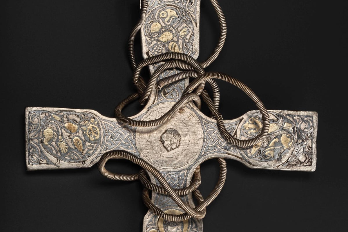 Stunning Galloway Hoard cross 'worn shortly before it was buried' 1,100  years ago