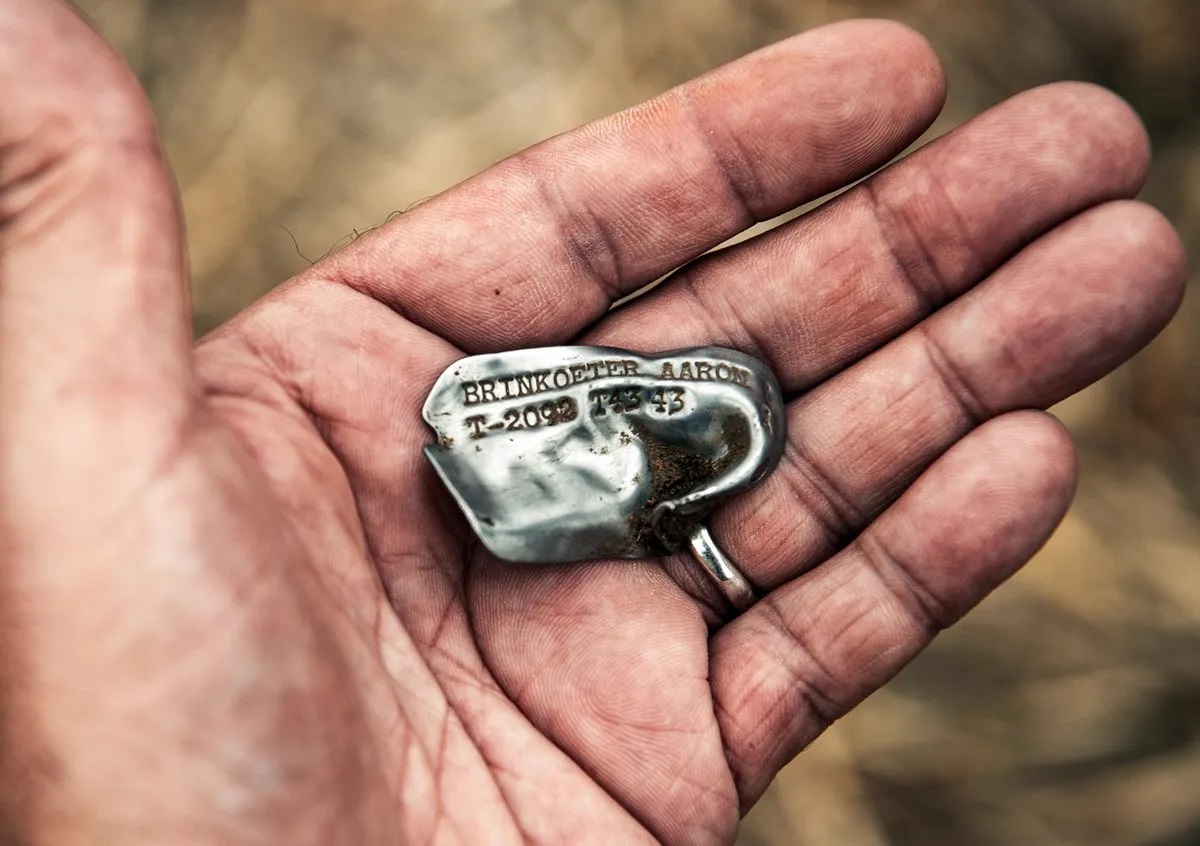 Co-pilot's dog tag found at wreck site of WWII B-17 Flying Fortress