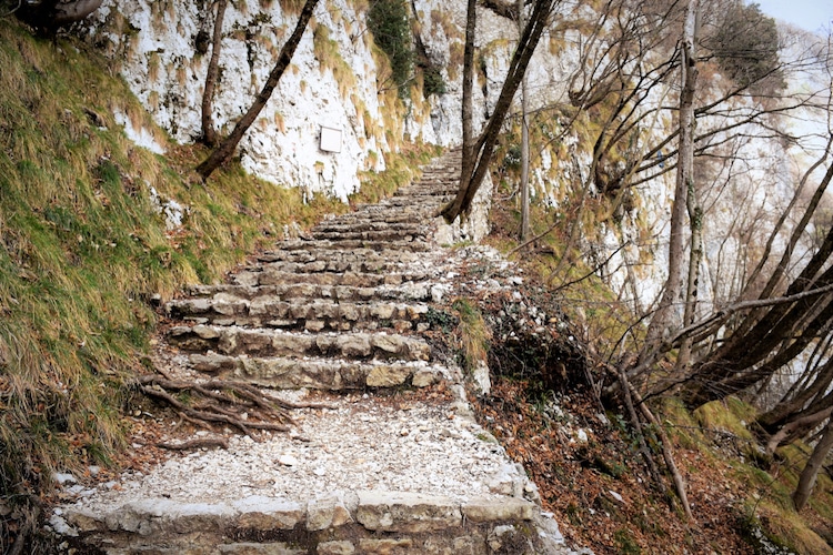 Pilgrimage Steps to the Sanctuary of Madonna della Corona