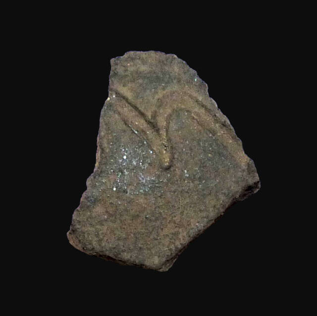 A fragment of pottery dating back to the Viking Age