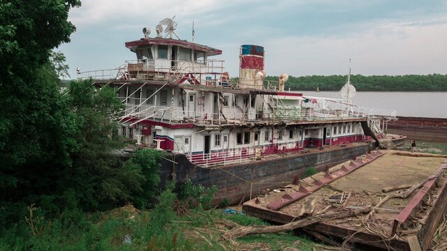 Abandoned riverboats have captured the imagination of storytellers for generations