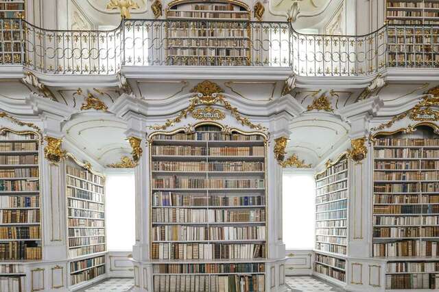 Admont Abbey Library is a dazzling masterpiece of Baroque artistry and elegance.