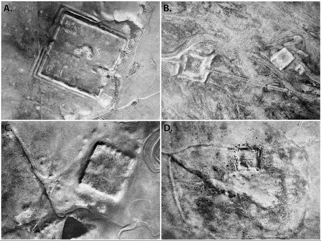 Aerial Photography From 1934 Highlights Select Roman Forts in the Region, Providing a Unique Historical Perspective.