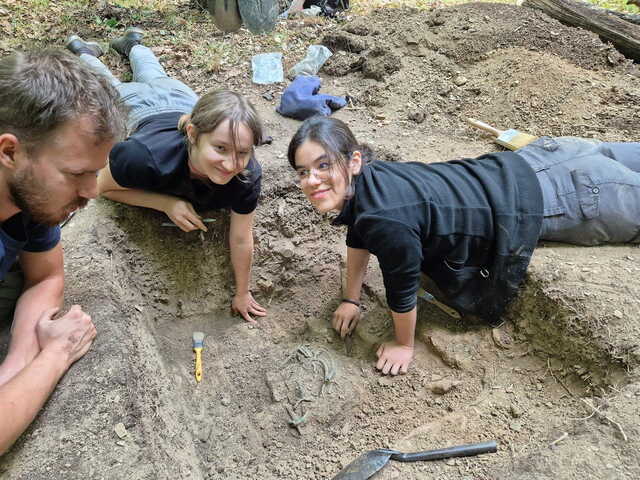 Among the most exciting discoveries at the site is a hoard of bronze and iron artifacts buried during the settlement's final days