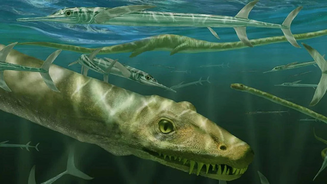 An Artist’s Stunning Rendition Brings the Dinocephalosaurus orientalis Back to Life