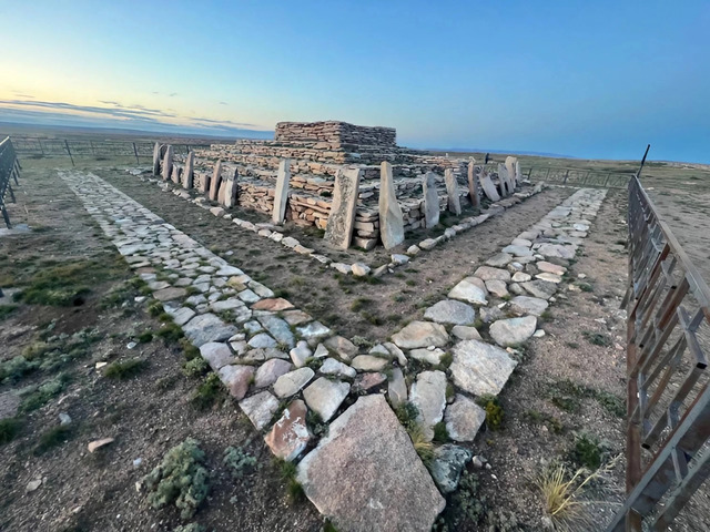 Another Angle Showcasing the Intricate Design of the Bronze Age Pyramidal Structure