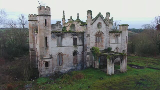 Built in 1819, this Gothic-style mansion in North Lanarkshire, Scotland, was a summer retreat for the Lockhart family.