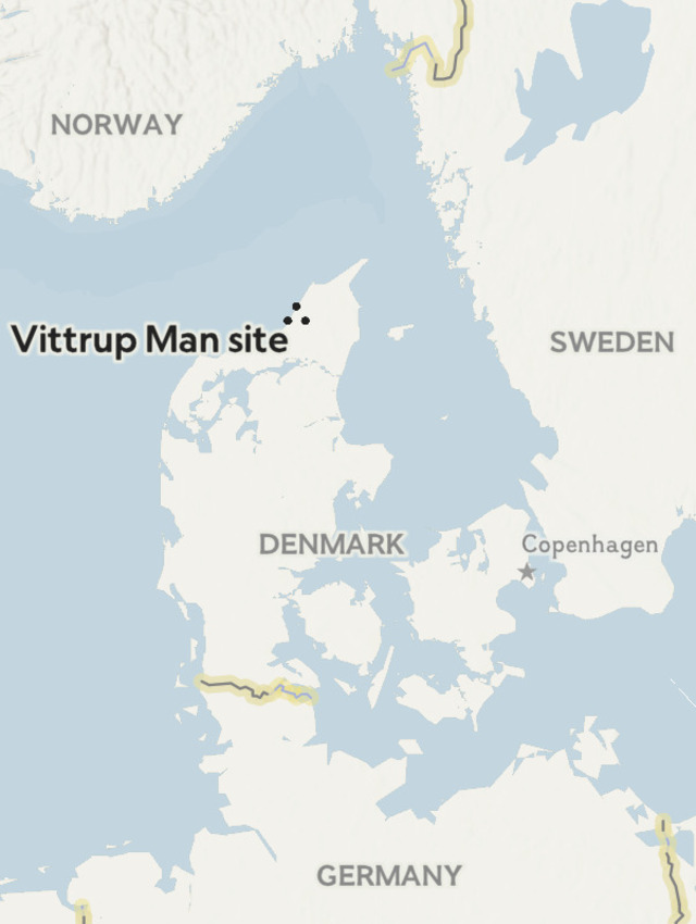 Denmark’s Jutland peninsula, where Vittrup Man was found, was cultivated by farmers as early as 6,000 years ago.