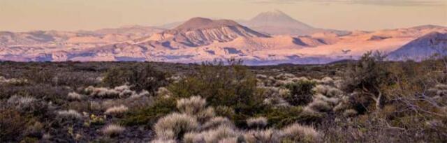 From the CH1 cave, visitors can admire breathtaking views of the volcanic terrain in northwestern Patagonia.