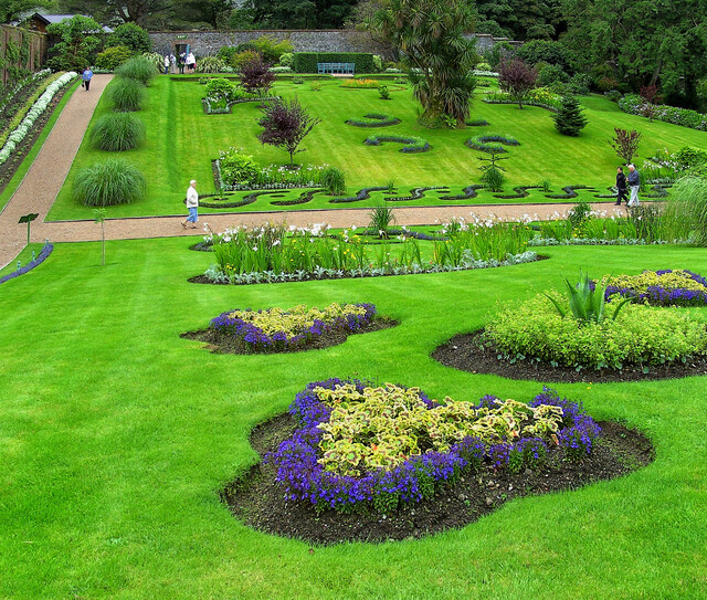 Kylemore Abbey’s garden, a lush oasis of Victorian sophistication.