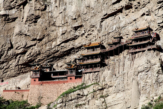 Located in Shanxi province, the Hanging Monastery is an awe-inspiring temple complex suspended on a sheer cliff face