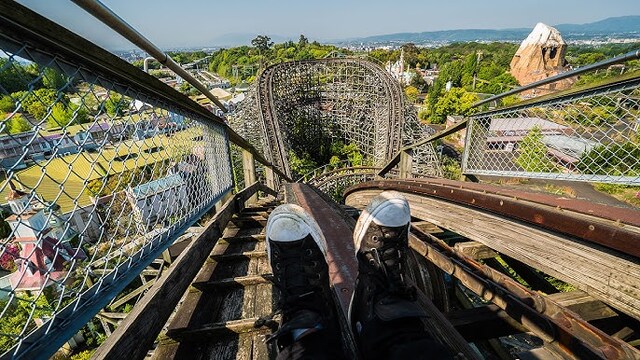 Photographers have captured stunning images of the coaster, highlighting its decaying beauty