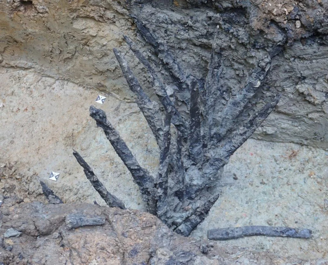 The Wooden Trap Discovered In Situ, Providing a Rare Glimpse Into Ancient Military Engineering