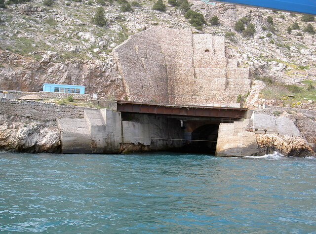 The curved tunnels in Balaklava’s submarine base mimic the natural rock formations