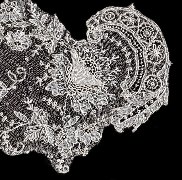 The delicate beauty of Valenciennes Lace, a marvel of craftsmanship.