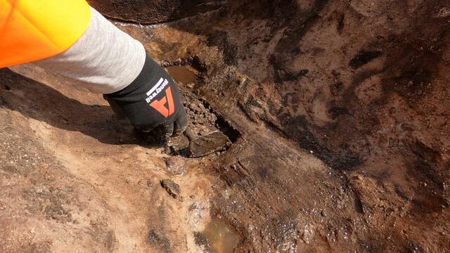 The discovery of the wooden spade was part of the ongoing Moors at Arne project near Poole Harbour