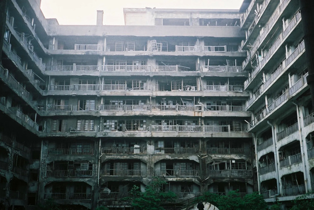 The island's first reinforced concrete residential building, complete with a central courtyard, once echoed with the laughter of children playing.