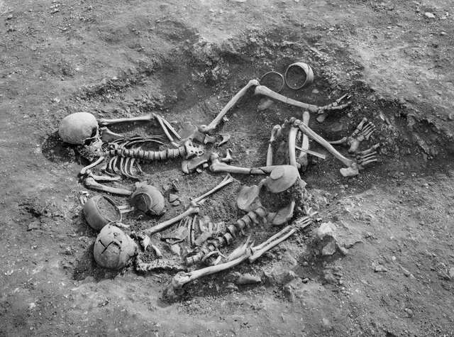 Unearthed from the ‘war cemetery’ at Maiden Castle, two skeletons reveal poignant traces of life and conflict, discovered during Sir Mortimer Wheeler’s renowned excavation