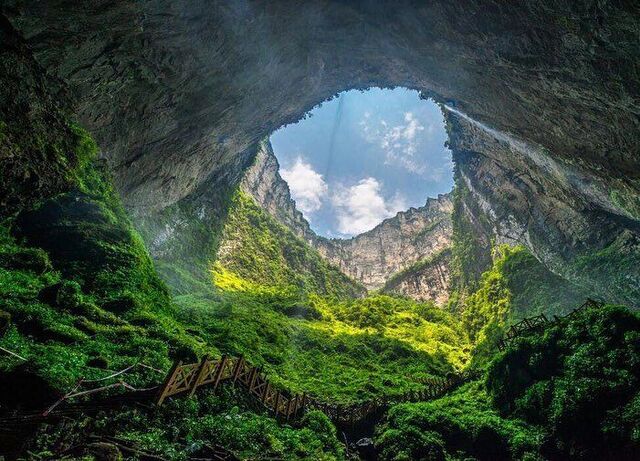 Xiaozhai Tiankeng stands out as an extraordinary example of nature's artistry and power.