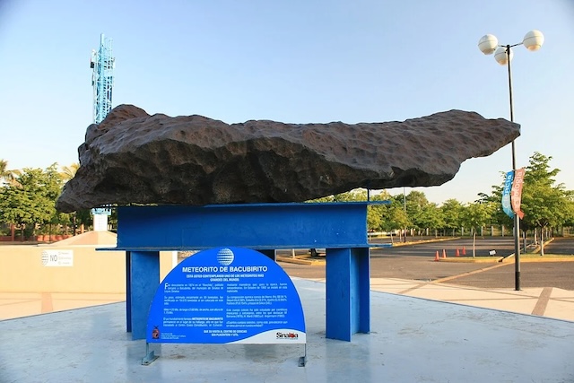 Bacubirito meteorite in Sinaloa, Mexico, a unique 24-ton iron meteorite known for its elongated shape