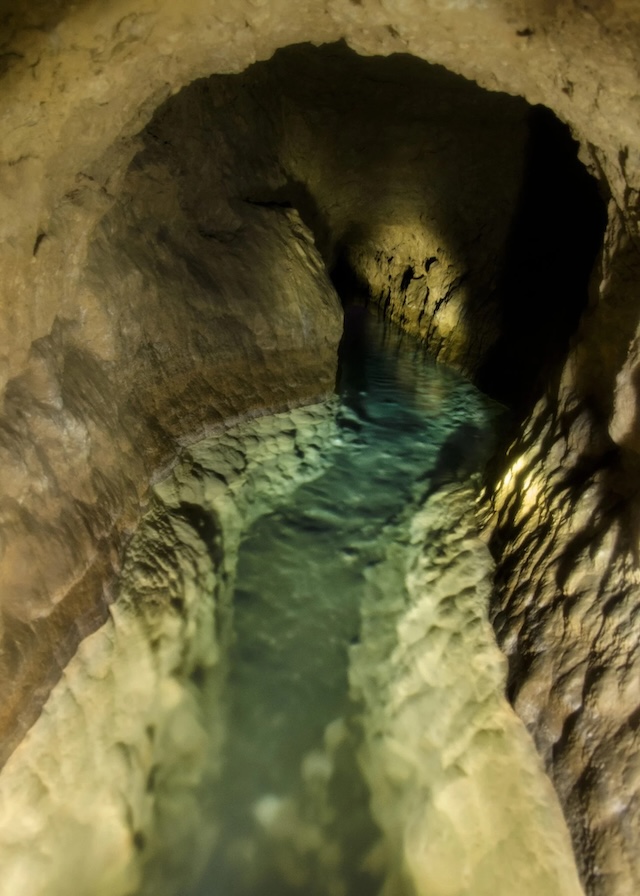 A qanat system, an ancient Persian innovation designed to transport water across long distances underground, revolutionizing agriculture in arid regions