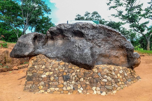 The Mbozi meteorite in Tanzania, a 25-ton giant, sits in its original location due to its immense weight and isolation