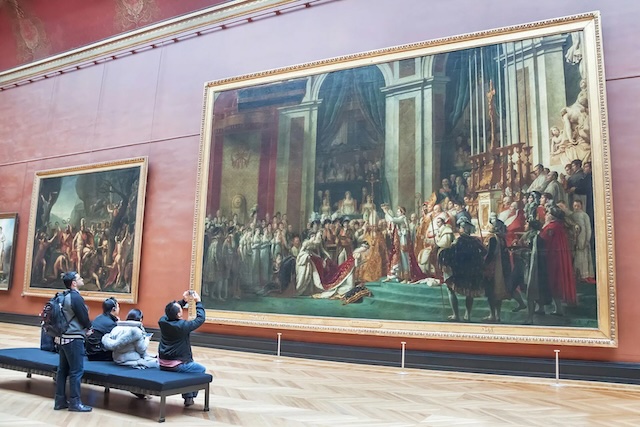 The Coronation of Napoleon - Jacques-Louis David's grand painting capturing Napoleon's coronation ceremony in intricate detail