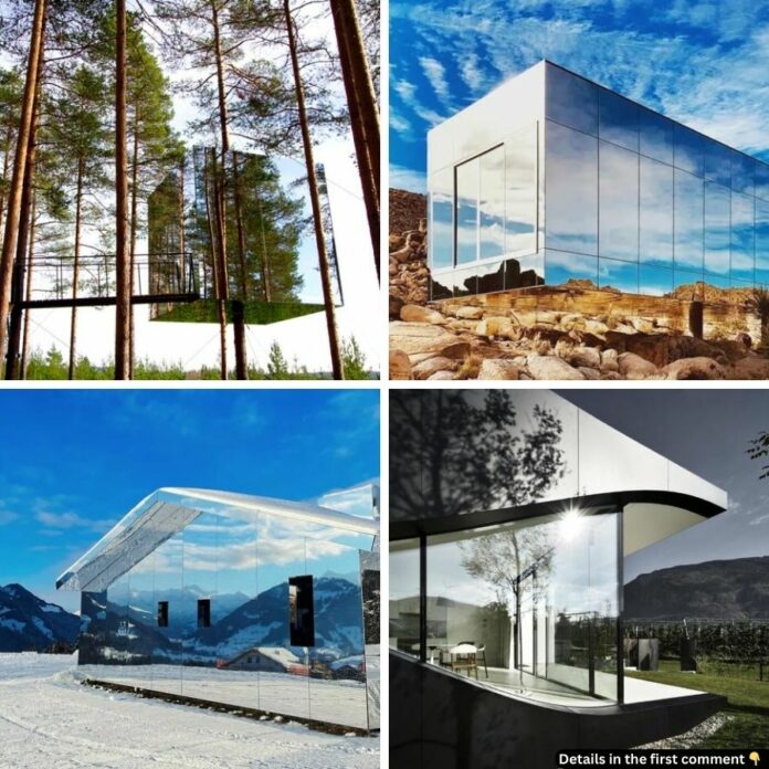 9 Incredible Mirror Houses That Seamlessly Blend Into Nature